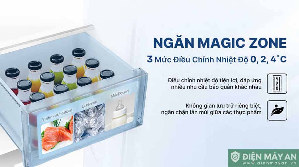 Tủ lạnh Aqua Inverter 4 cánh 529 lít AQR-M600XA(GB)